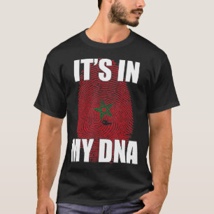 Es ist in meiner DNA marokkanische Flagge T-Shirt