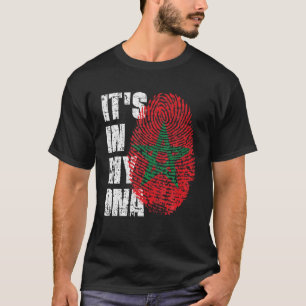ES IST IN MEINER DNA Marokko Flag marokkanisch T-Shirt