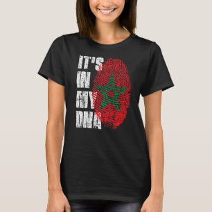 Es ist in meiner DNA Marokko-Flagge marokkanisch T-Shirt