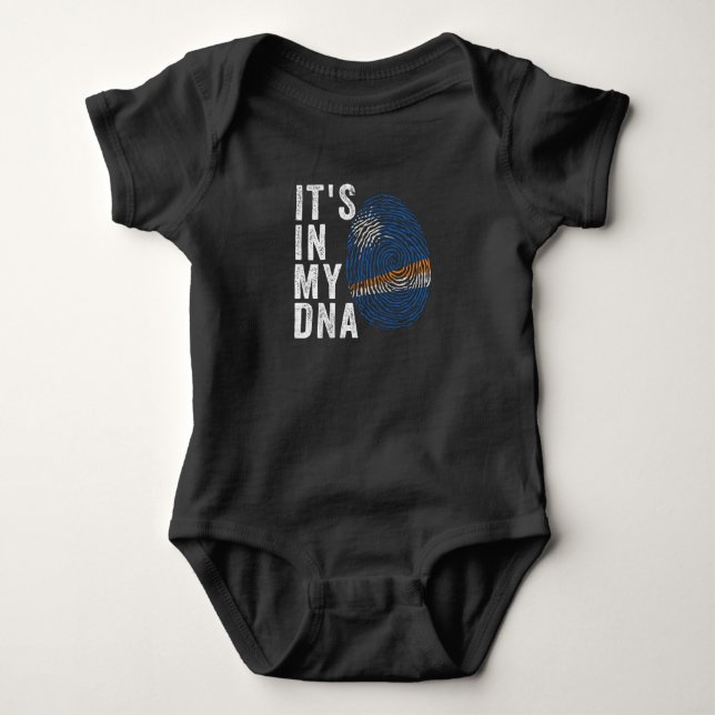 Es ist in meiner DNA - Marshallinseln-Flagge Baby Strampler (Vorderseite)