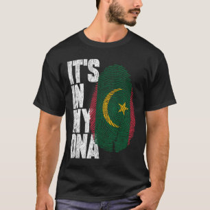 Es ist in meiner DNA, Mauretanienflagge T-Shirt