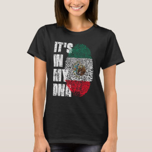 Es ist in meiner DNA-Mexiko-Flagge mexikanisch T-Shirt