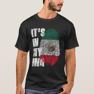 Es ist in meiner DNA Mexiko-Flagge mexikanisch T-Shirt