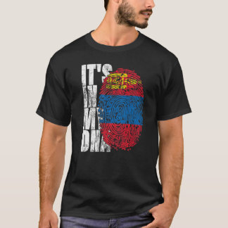 Es ist in meiner DNA Mongolia Grafik für Männer Fr T-Shirt