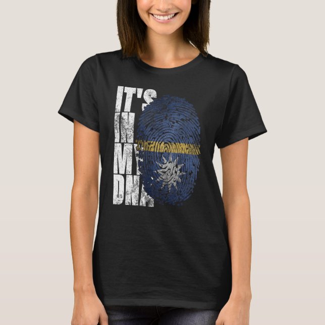 Es ist in meiner DNA-Nauru-Grafik für Männer Fraue T-Shirt (Vorderseite)