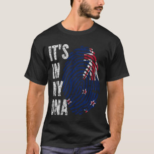 ES IST IN MEINER DNA Neuseeländische Fahne Männer  T-Shirt