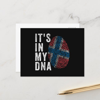 Es ist in meiner DNA - Norwegen-Flagge Postkarte