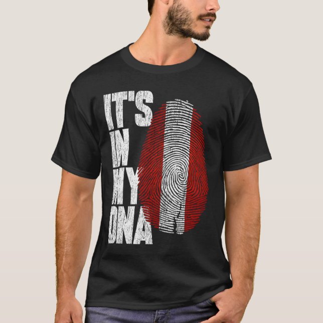 Es ist in meiner DNA österreichisches Shirt Proud  (Vorderseite)