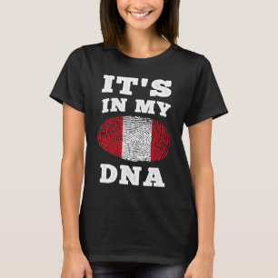 Es ist in meiner DNA Peru-Flagge Peruaner T-Shirt