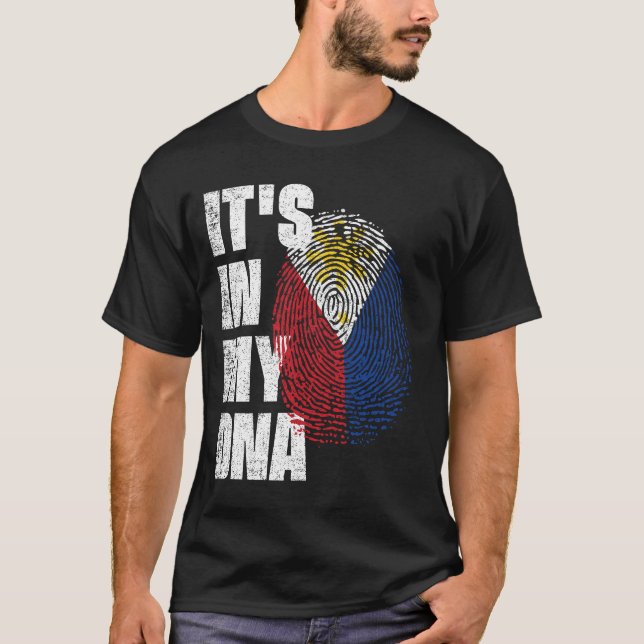 ES IST IN MEINER DNA-Philippinen-Fahne T-Shirt (Vorderseite)