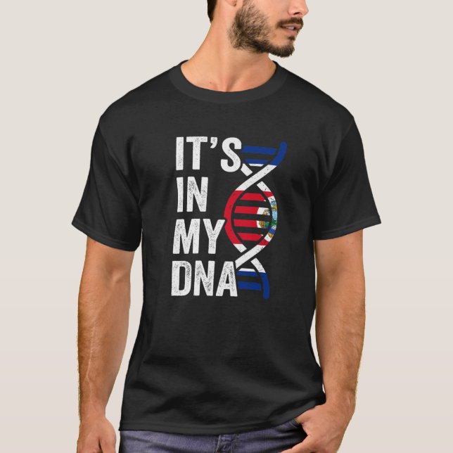 Es ist in meiner DNA Proud Costa Rica Roots - Hisp T-Shirt (Vorderseite)