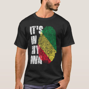 Es ist in meiner DNA-Republik der Kongo-Flaggenkon T-Shirt