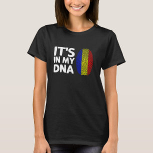 Es ist in meiner DNA rumänische Flag Fingerprint R T-Shirt