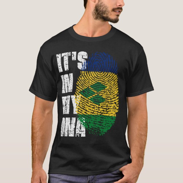 ES IST IN MEINER DNA Saint Vincent und die Grenadi T-Shirt (Vorderseite)
