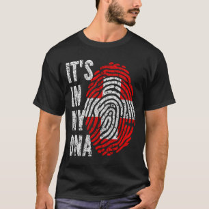 ES IST IN MEINER DNA Schweizer Flagge Männer Fraue T-Shirt