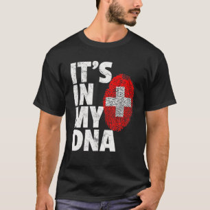 ES IST IN MEINER DNA Schweizer Flagge Offiziell Pr T-Shirt