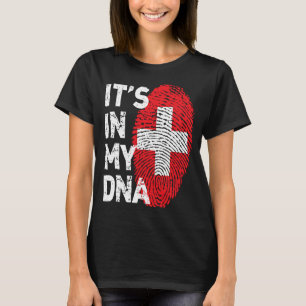 Es ist in meiner DNA Schweizer Stolz Erbe T-Shirt