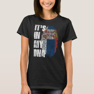 Es ist in meiner DNA Serbien-Flagge serbisch T-Shirt