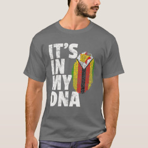 ES IST IN MEINER DNA - Simbabwes Flag Offiziellen  T-Shirt