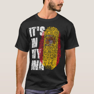 ES IST IN MEINER DNA Spanien Flagge Jungen Mädchen T-Shirt