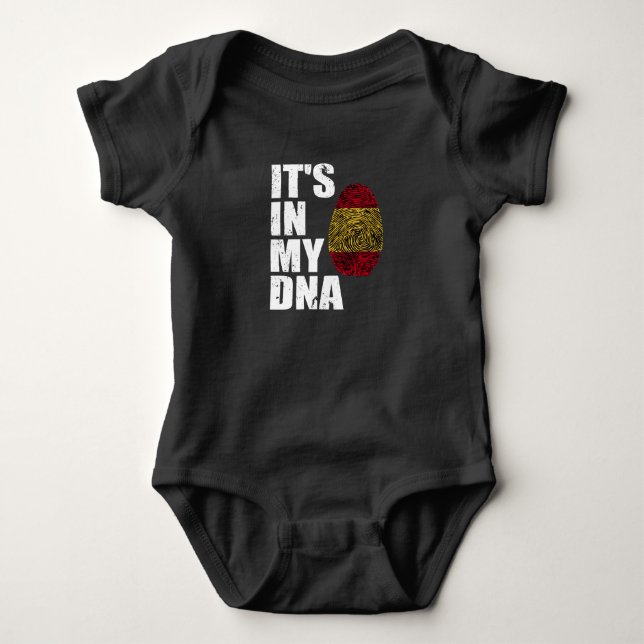 Es ist in meiner DNA Spanien spanischen Flagge Baby Strampler (Vorderseite)