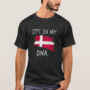 Es ist in meiner DNA-Stolz-Dänemark-Flagge T-Shirt