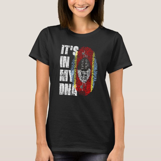 Es ist in meiner DNA Swasiland Flag Swazi T-Shirt (Vorderseite)