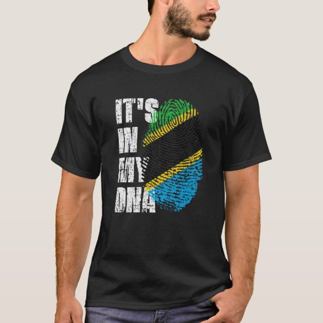 ES IST IN MEINER DNA Tansania Flag Tansania T-Shirt (Vorderseite)