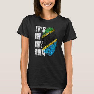 Es ist in meiner DNA-Tansania-Flagge Tansanias T-Shirt