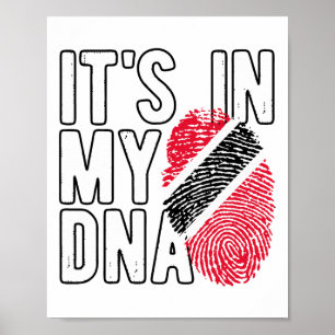 Es Ist In Meiner Dna Trinidad Und Tobygo Flagge St Poster