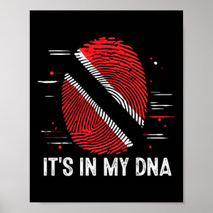 Es ist in meiner DNA Trinidad und Togo Flag Proud Poster