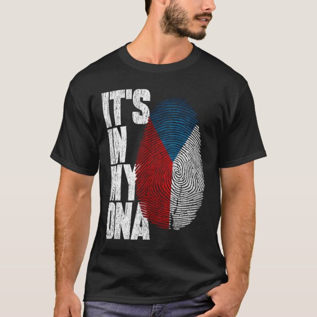 Es ist in meiner DNA Tschechien Shirt Proud Hispan (Vorderseite)