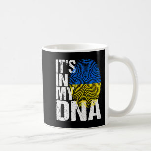 Es ist in meiner DNA Ukraine ukrainische Flag Retr Kaffeetasse