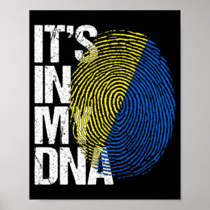 Es ist in meiner DNA Ukraine Vintage Retro Ukraini Poster