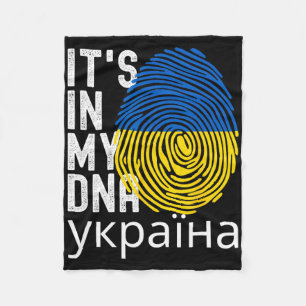 Es Ist In Meiner Dna Ukrainischer Ukrainischer Una Fleecedecke