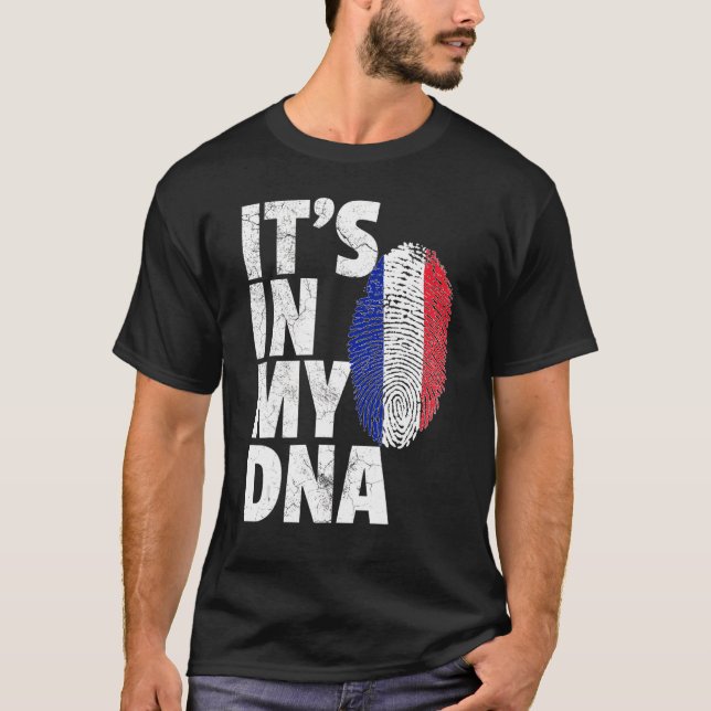 Es ist in meiner DNS Französisch-Flagge Souvenir 1 T-Shirt (Vorderseite)