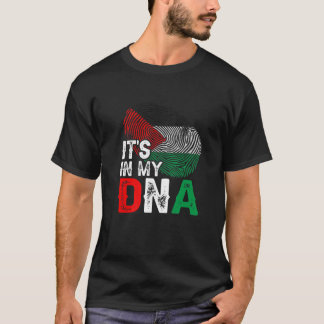 Es ist in meiner DNS Palästina-Flagge Fingerprint T-Shirt