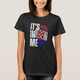 Es Ist In Mir Kroatien-Flagge Fingerabdruck Kroati T-Shirt