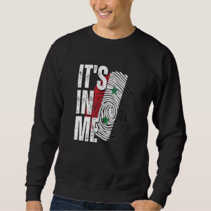 Es ist in mir Syrien Flagge Fingerabdruck syrische Sweatshirt