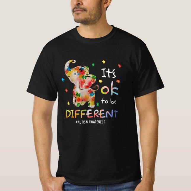 Es ist in Ordnung, ein anderes Autismus-Sensibilis T-Shirt (Vorderseite)