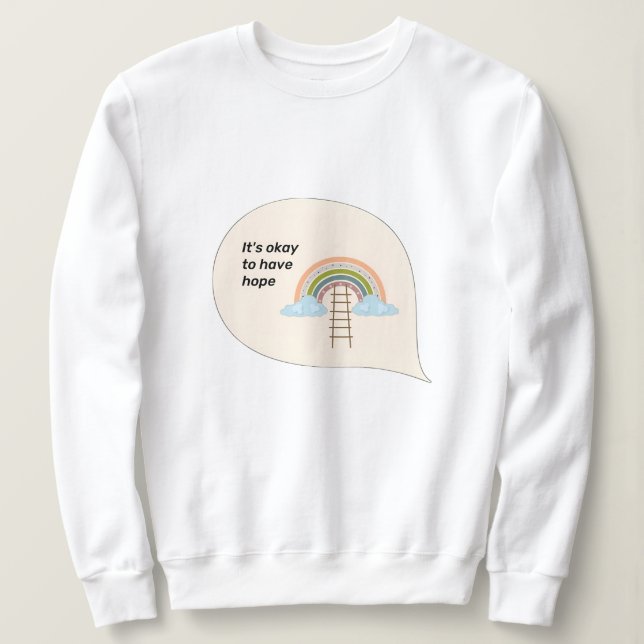 "Es ist in Ordnung, Hope Rainbow T - Shirt Design  (Design vorne)