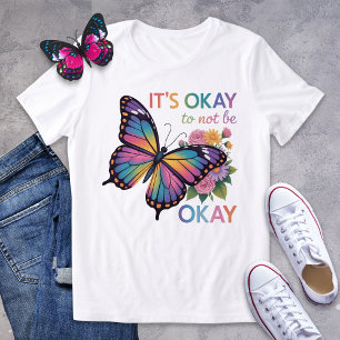 Es ist in Ordnung, kein gutes Schmetterlingsstift- Tri-Blend Shirt