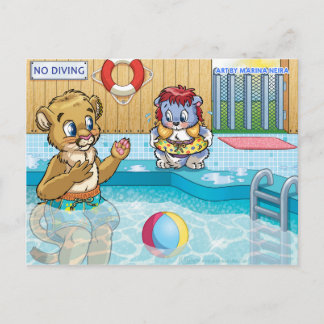 Es ist in Ordnung, Papa Got dich Postkarte