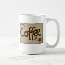 Es ist Kaffee-Zeit-Tasse Kaffeetasse