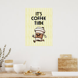 Es ist Kaffeezeit Poster