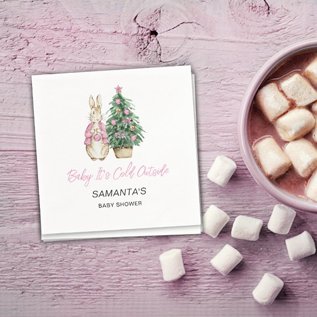 Es ist kalt draußen Baby Napkin Serviette (Von Creator hochgeladen)