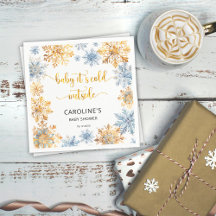 Es ist kalt draußen Golden Snowflakes Baby