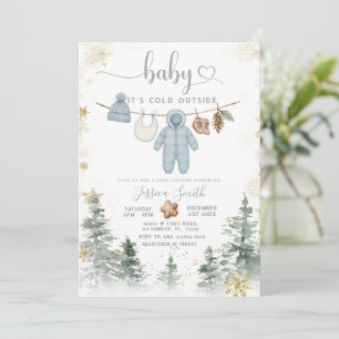 Es ist kalt draußen Wald-Baby-Shower-Einladung  Einladung
