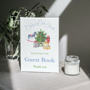 Es ist kalt draußen Weihnachten Baby Shower Gästeb Poster