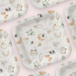 Es ist kalte Outside Pink Girl Winter Baby Dusche Pappteller<br><div class="desc">Eine hübsche Babyduschplatte für die Wintersaison in gedämpften Farben mit einer Touch Rosa. Mit Baby Accessoires,  Spielzeug und Winterelement Illustrationen. Design,  um mein "Baby es ist kalt draußen Thema" Wenn Sie Stücke,  die nicht in der Sammlung sind,  bitte lass mir wissen (Maria). Schön zu helfen!</div>